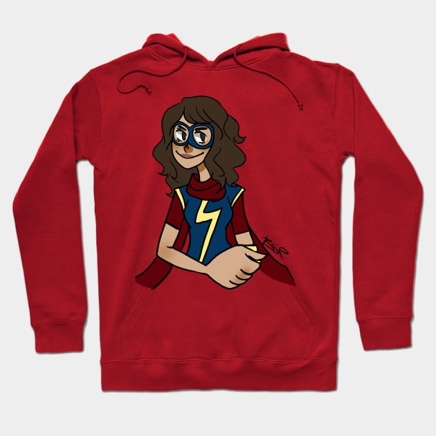 Ms Marvel Hoodie by MershadiesArt